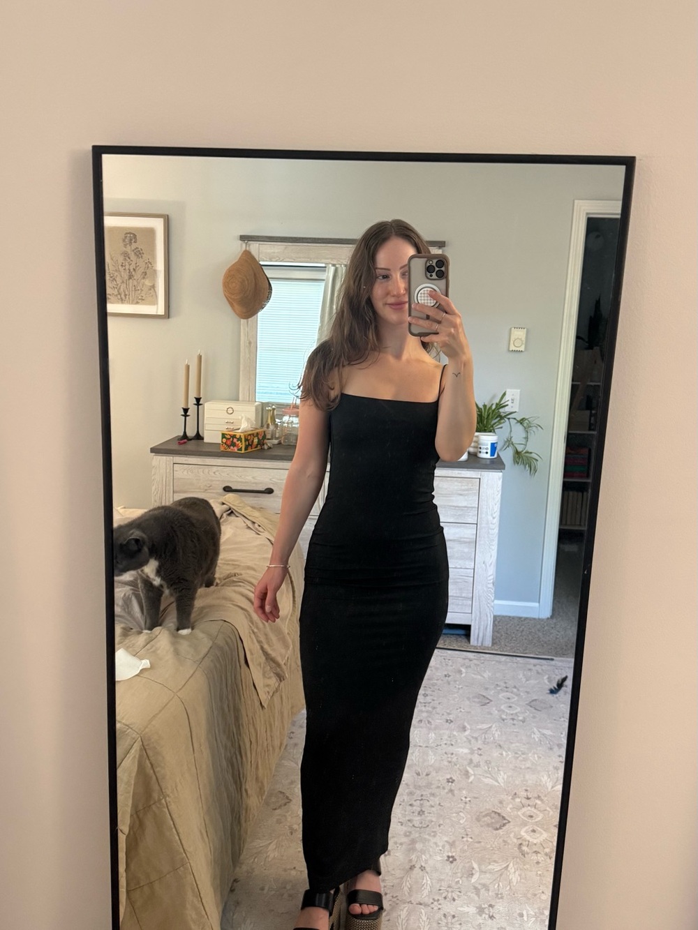 Classic Black Strapless Maxi Dress - Sleek Silhouette